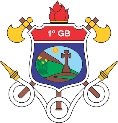 Brasão do 1º Grupamento de Bombeiros